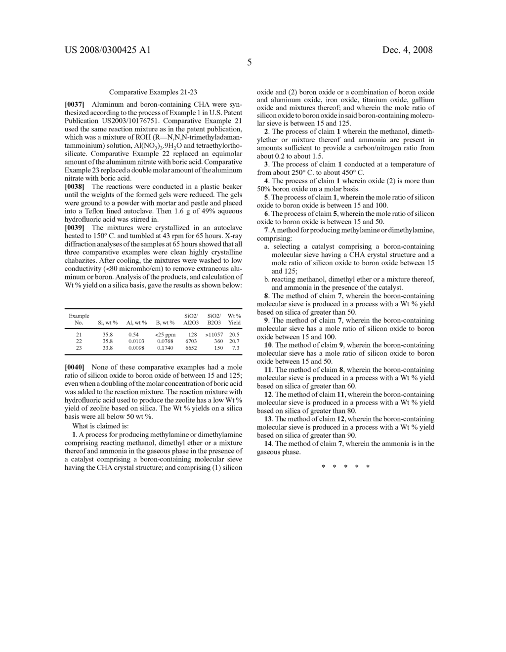 SYNTHESIS OF AMINES USING BORON-CONTAINING MOLECULAR SIEVE CHA - diagram, schematic, and image 06