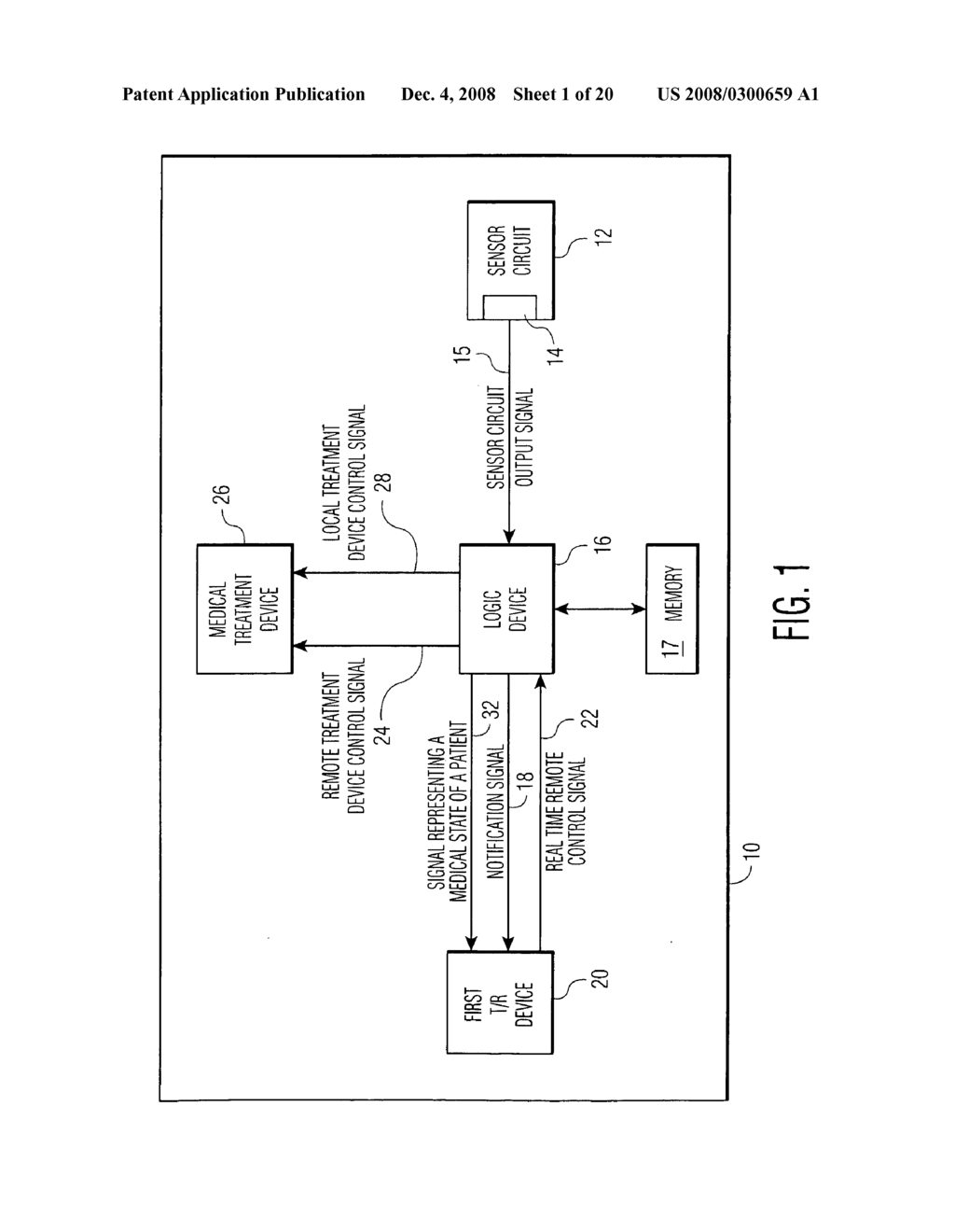 Implantable medical device which may be controlled from central station - diagram, schematic, and image 02