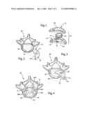 INTERVERTEBRAL IMPLANT COMPONENT WITH THREE POINTS OF CONTACT diagram and image