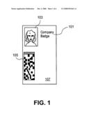Two-dimensional bar code for ID card diagram and image