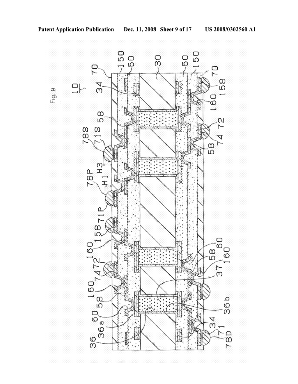 PRINTED WIRING BOARD AND A METHOD OF MANUFACTURING A PRINTED WIRING BOARD - diagram, schematic, and image 10