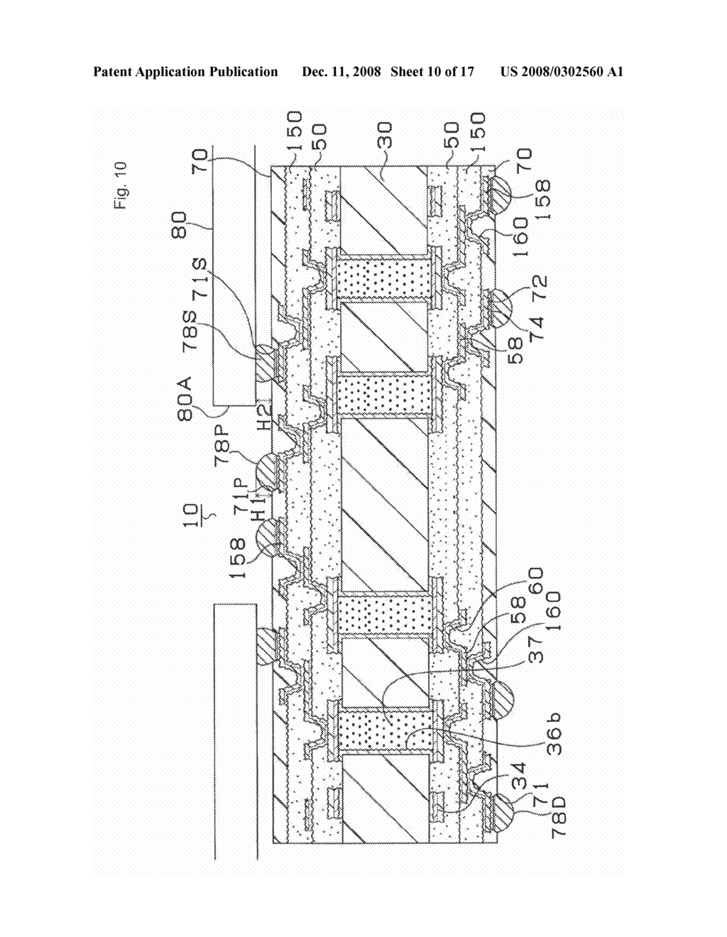 PRINTED WIRING BOARD AND A METHOD OF MANUFACTURING A PRINTED WIRING BOARD - diagram, schematic, and image 11