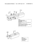 CHECK STAND WITH A TWO BELTED INPUT AND A SLIDABLE SCANNER diagram and image