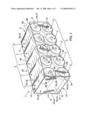 Article Package Comprising Partially Covering Flange and a Film Wrapping the Entire Package diagram and image