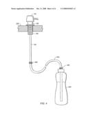 COUPLING DEVICE AND KIT FOR A CLEANING FLUID DISPENSER diagram and image