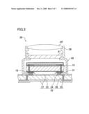 OPTICAL DEVICE AND METHOD FOR FABRICATING THE SAME, CAMERA MODULE USING OPTICAL DEVICE, AND ELECTRONIC EQUIPMENT MOUNTING CAMERA MODULE diagram and image