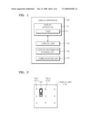 DISPLAY APPARATUS AND METHOD FOR RECOGNIZING LOCATION diagram and image