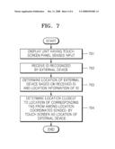 DISPLAY APPARATUS AND METHOD FOR RECOGNIZING LOCATION diagram and image