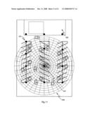 Oblique EM wave navigation coordinate plotter and cooperative transponder diagram and image