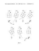 Oblique EM wave navigation coordinate plotter and cooperative transponder diagram and image