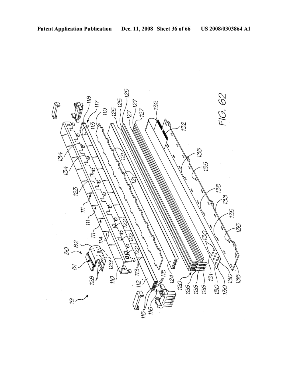 PRINTHEAD ASSEMBLY WITH SHELTERED INK DISTRIBUTION ARRANGEMENT - diagram, schematic, and image 37