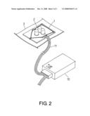 Positioning structure for luminous device diagram and image