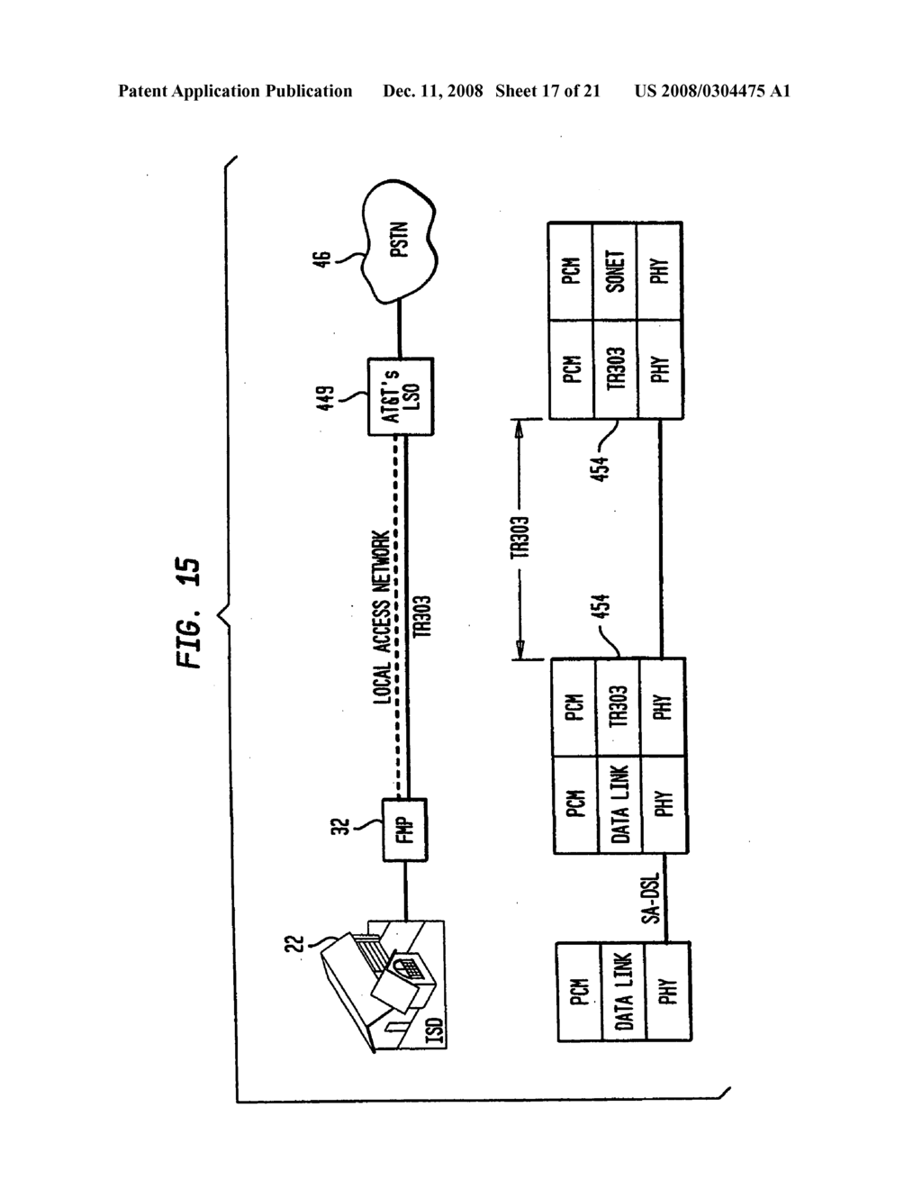 Hybrid fiber twisted pair local loop network service architecture - diagram, schematic, and image 18