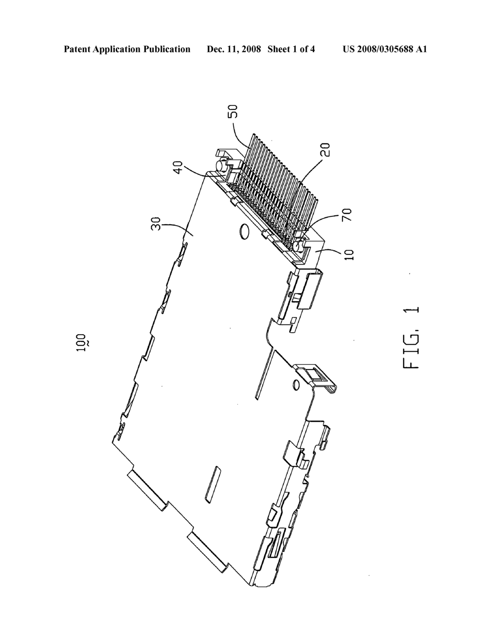 Electrical card connector assembly - diagram, schematic, and image 02