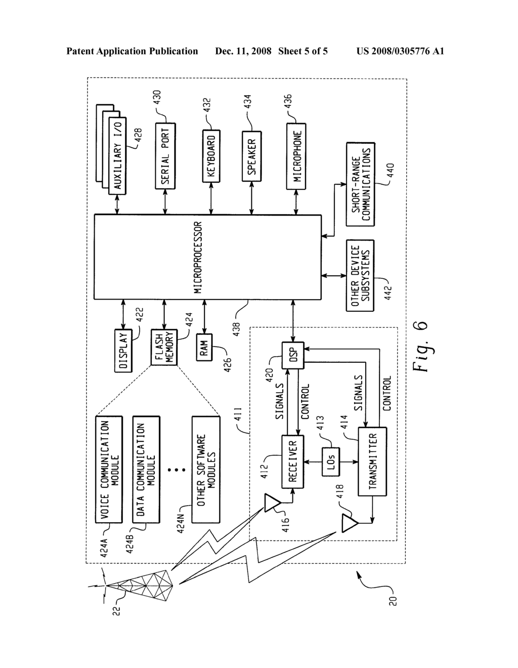 SYSTEM AND METHOD FOR WIRELESSLY PROVISIONING A MOBILE COMMUNICATION DEVICE - diagram, schematic, and image 06