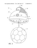 Ball exerciser for arms and torso diagram and image