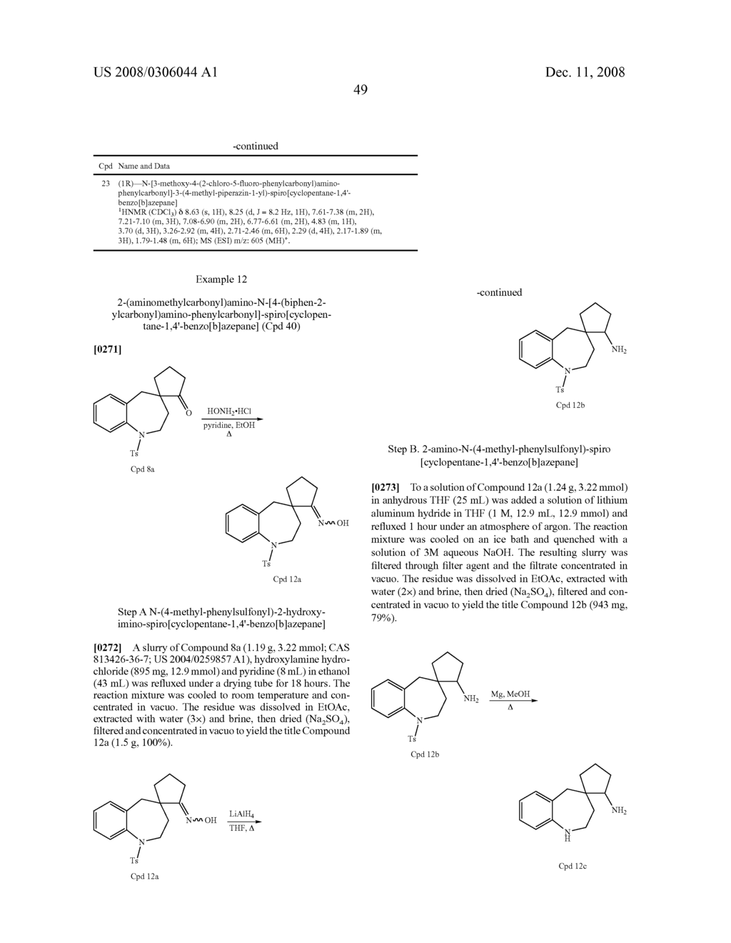 SPIROBENZOAZEPANES AS VASOPRESSIN ANTAGONISTS - diagram, schematic, and image 50