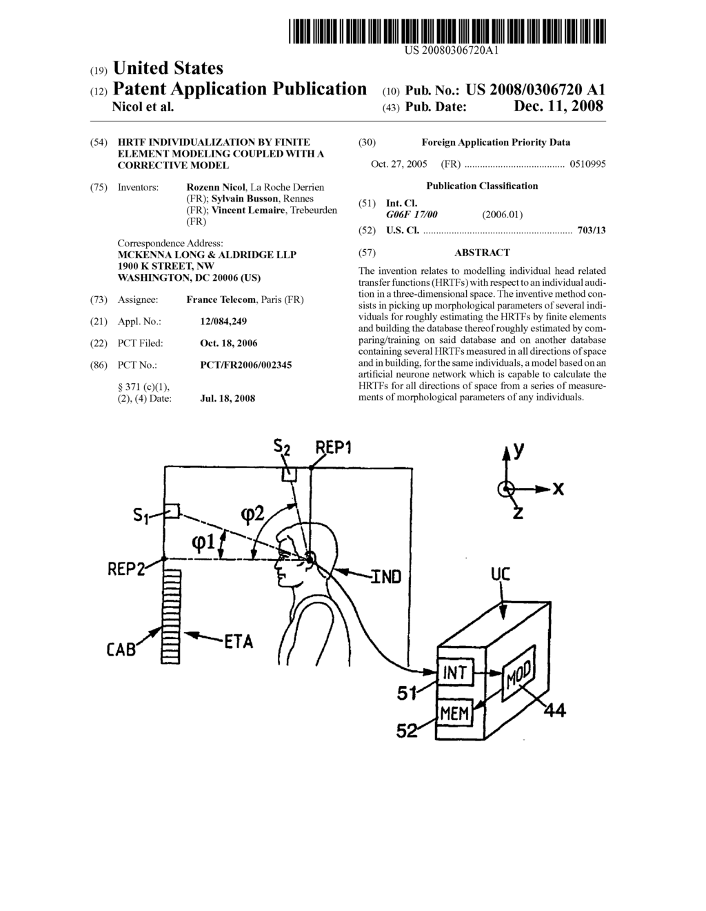 Hrtf Individualization by Finite Element Modeling Coupled with a Corrective Model - diagram, schematic, and image 01