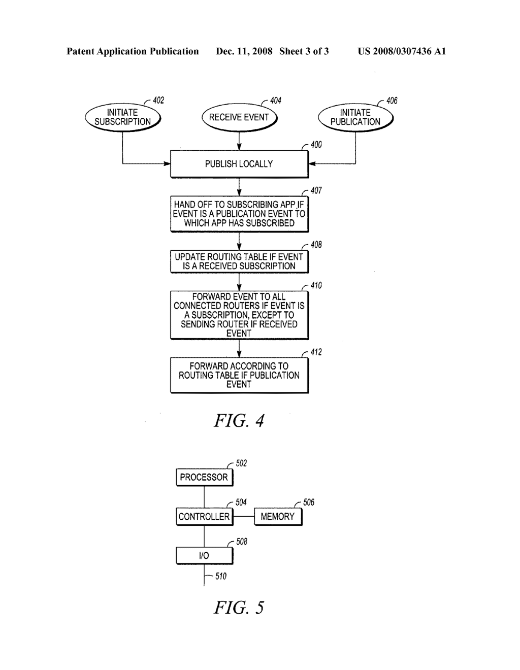 Distributed publish-subscribe event system with routing of published events according to routing tables updated during a subscription process - diagram, schematic, and image 04