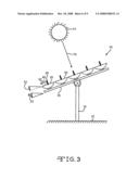 SOLAR COLLECTOR WITH ANGLED COOLING FINS diagram and image