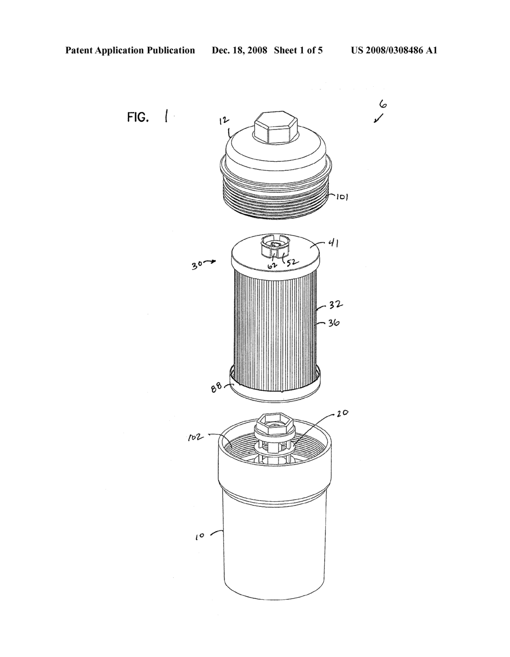 LIQUID FILTER ARRANGEMENT AND METHODS - diagram, schematic, and image 02