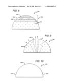 Encapsulant with scatterer to tailor spatial emission pattern and color uniformity in light emitting diodes diagram and image