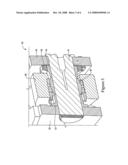 Two-piece expandable thrust washer and machine using same diagram and image