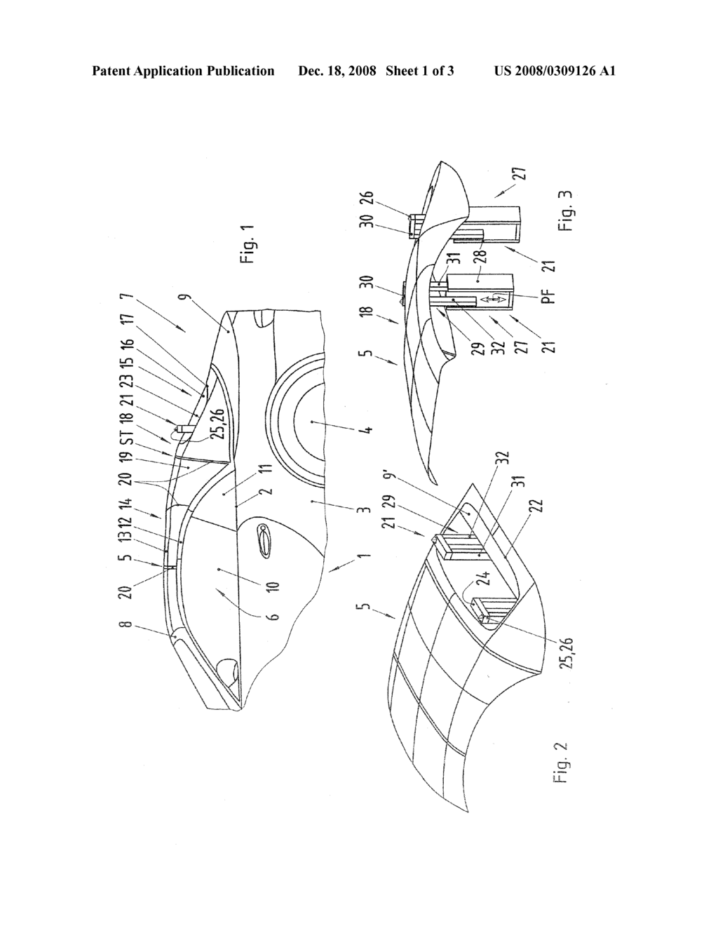 Motor vehicle with a movable roof and an extendable rollover protection element - diagram, schematic, and image 02