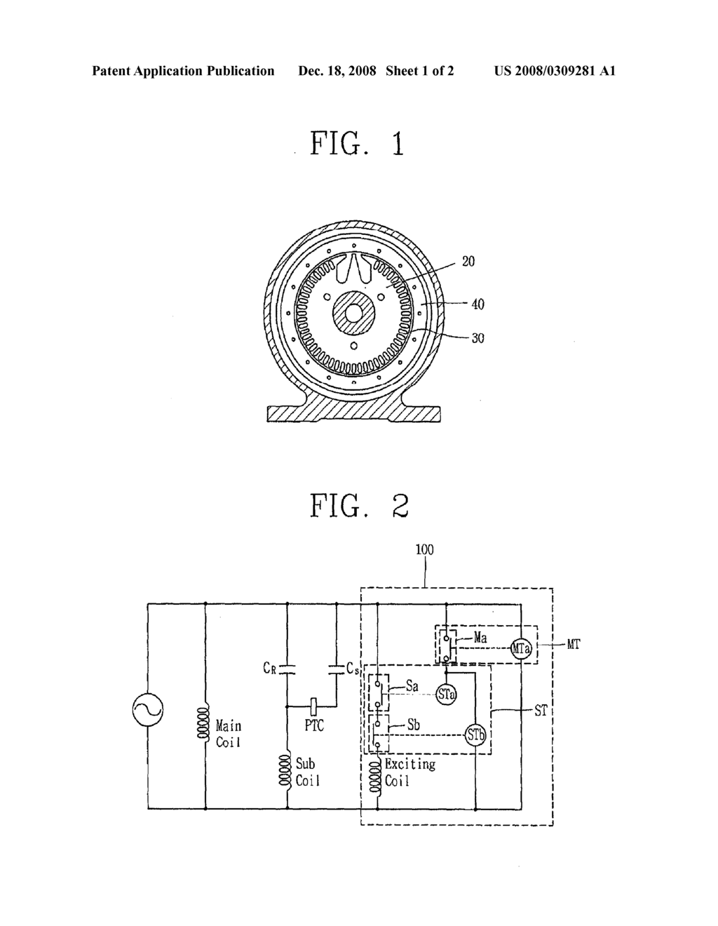 Starting Control Apparatus and Method for Motor - diagram, schematic, and image 02