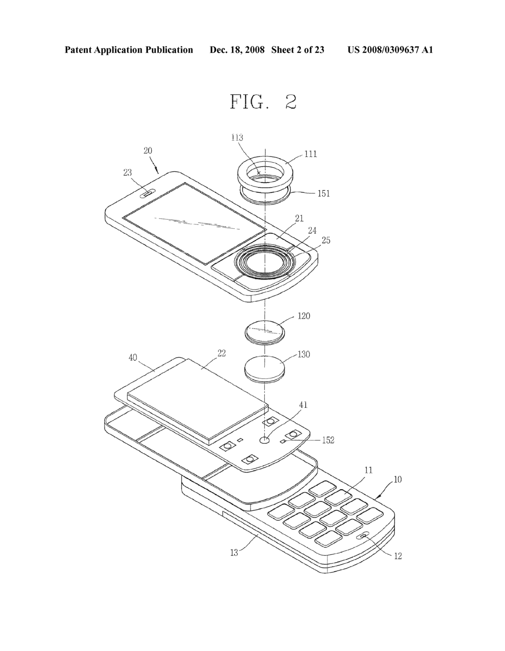 INPUT DEVICE, MOBILE TERMINAL HAVING THE SAME, AND USER INTERFACE THEREOF - diagram, schematic, and image 03