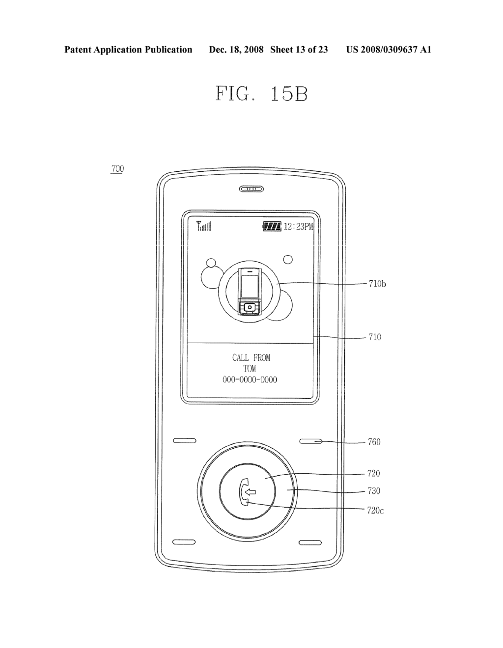 INPUT DEVICE, MOBILE TERMINAL HAVING THE SAME, AND USER INTERFACE THEREOF - diagram, schematic, and image 14