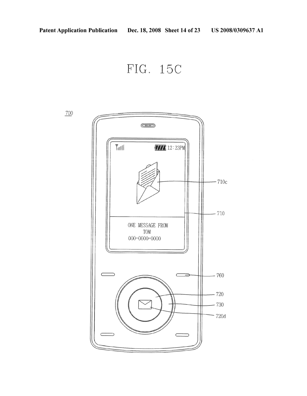 INPUT DEVICE, MOBILE TERMINAL HAVING THE SAME, AND USER INTERFACE THEREOF - diagram, schematic, and image 15