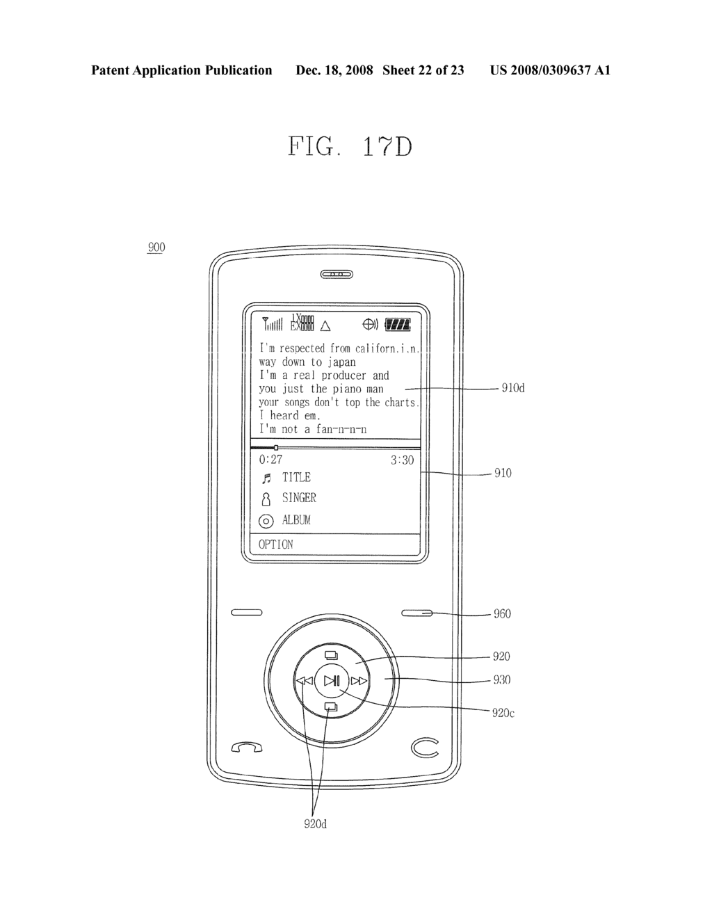 INPUT DEVICE, MOBILE TERMINAL HAVING THE SAME, AND USER INTERFACE THEREOF - diagram, schematic, and image 23