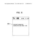 Communication terminal and recording medium diagram and image