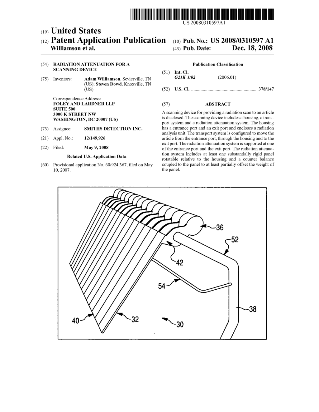 Radiation attenuation for a scanning device - diagram, schematic, and image 01