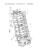 FIXING DEVICE FOR IMAGE FORMING DEVICE, CAPABLE OF ADJUSTING NIP FORCE BETWEEN HEATING ROLLER AND PRESSURE ROLLER diagram and image