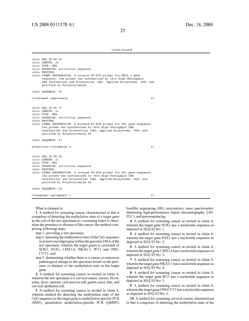 CANCER SCREENING METHOD - diagram, schematic, and image 32