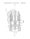 COAXIAL CONNECTOR WITH INSULATOR MEMBER INCLUDING ELONGATE HOLLOW CAVITIES AND ASSOCIATED METHODS diagram and image