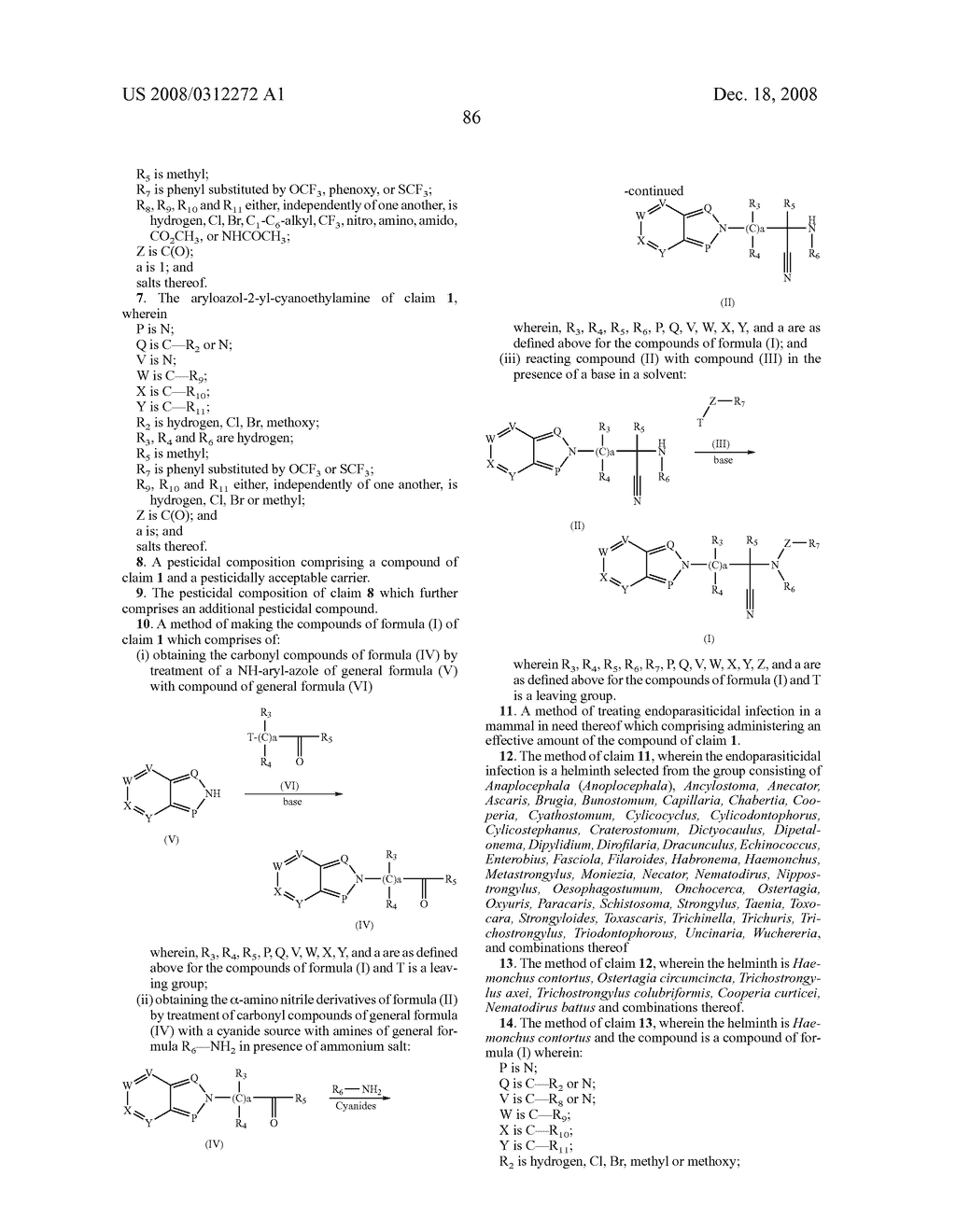 ARYLOAZOL-2-YL CYANOETHYLAMINO COMPOUNDS, METHOD OF MAKING AND METHOD OF USING THEREOF - diagram, schematic, and image 87