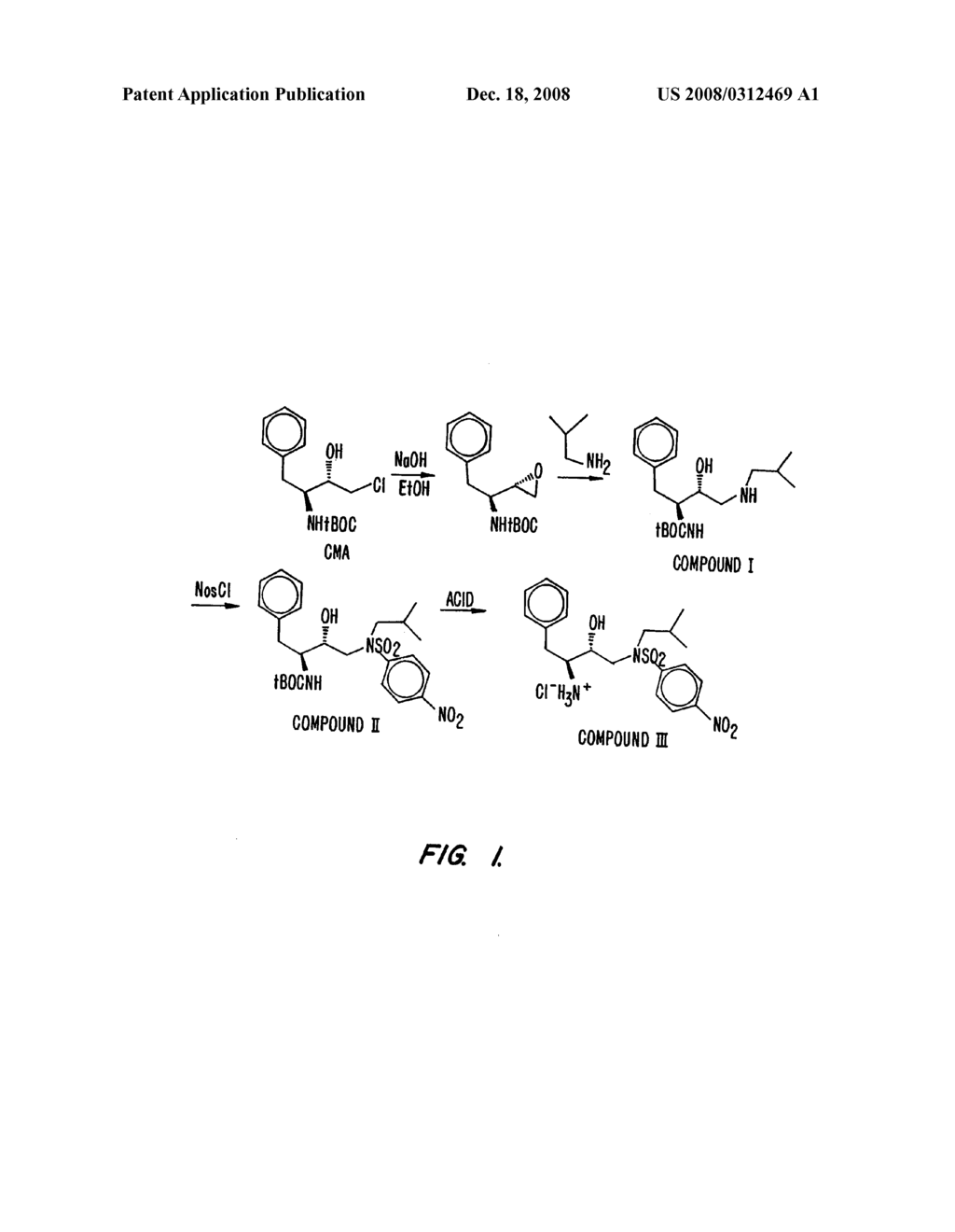 PREPARATION OF 2S,3S-N-ISOBUTYL-N-(2-HYDROXY-3-AMINO-4-PHENYLBUTYL)-P-NITROBENZENESULFONYLAMIDE HYDROCHLORIDE AND OTHER DERIVATIVES OF 2-HYDROXY-1,3-DIAMINES - diagram, schematic, and image 02