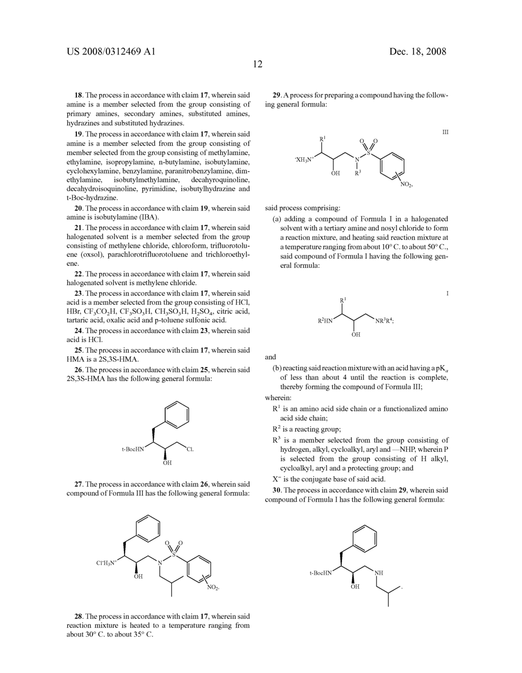 PREPARATION OF 2S,3S-N-ISOBUTYL-N-(2-HYDROXY-3-AMINO-4-PHENYLBUTYL)-P-NITROBENZENESULFONYLAMIDE HYDROCHLORIDE AND OTHER DERIVATIVES OF 2-HYDROXY-1,3-DIAMINES - diagram, schematic, and image 14