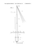 TELESCOPING SHOWER FOR A BOAT diagram and image