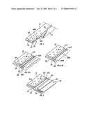 Carpet edge securing strips diagram and image