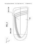 Arch support with a patterned surface diagram and image