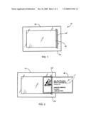 Device for securing identification diagram and image