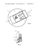 Device for securing identification diagram and image