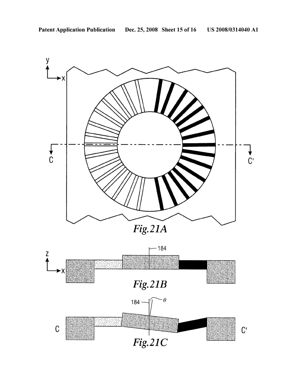 Micromachined electrothermal rotary actuator - diagram, schematic, and image 16