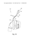 Flexible forehead support diagram and image