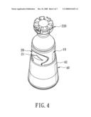 PUSH-BUTTON OPERATED EXTENDABLE HANDLE ASSEMBLY FOR AN UMBRELLA diagram and image