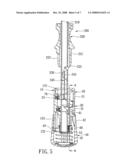 PUSH-BUTTON OPERATED EXTENDABLE HANDLE ASSEMBLY FOR AN UMBRELLA diagram and image